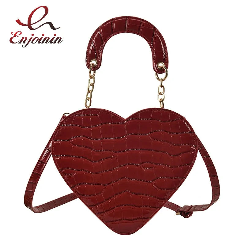 Charming Heart Design Handbag