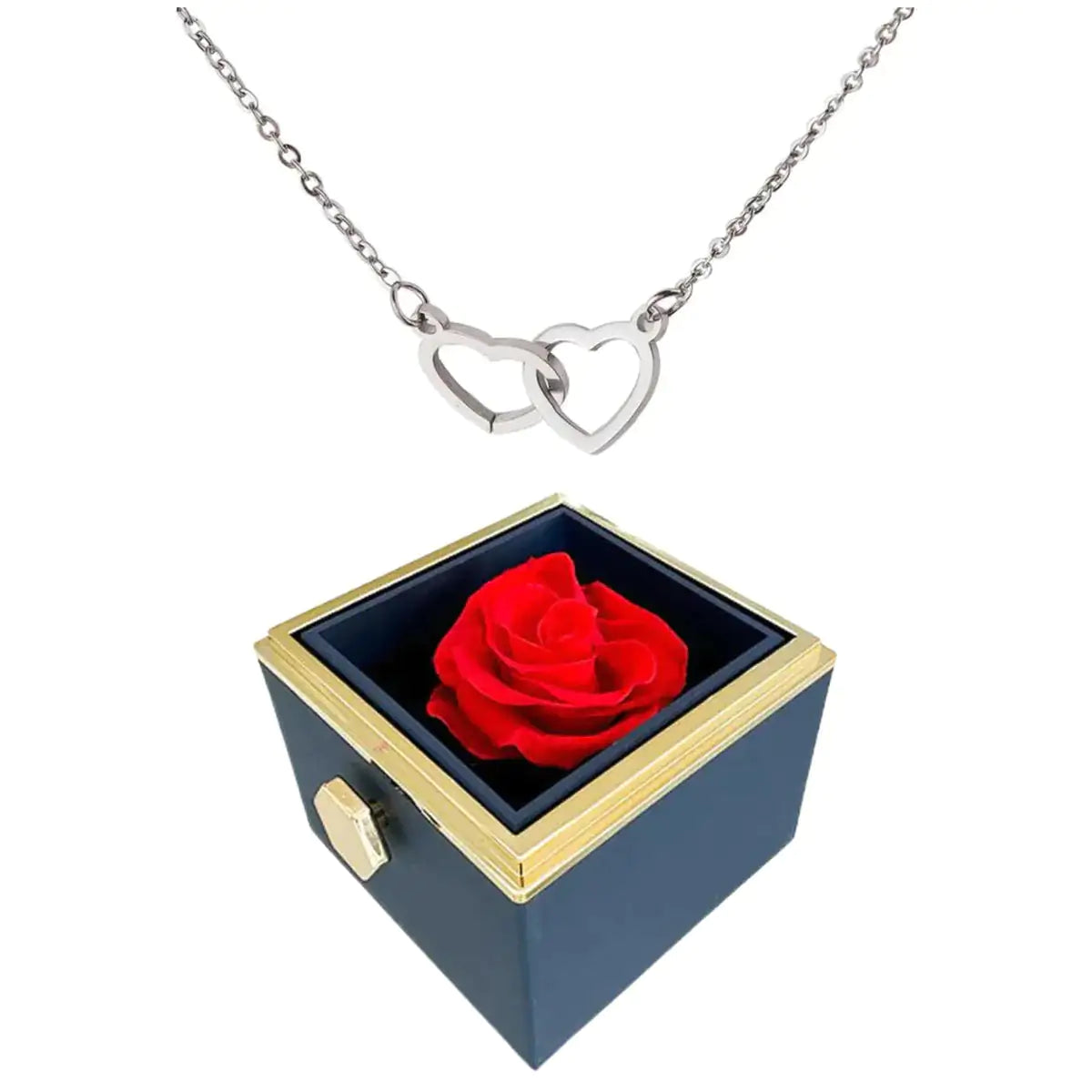 A Timeless Rose and Heart Pendant for Forever Love