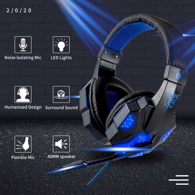 LED Wired Gaming Headset for an Immersive Experience
