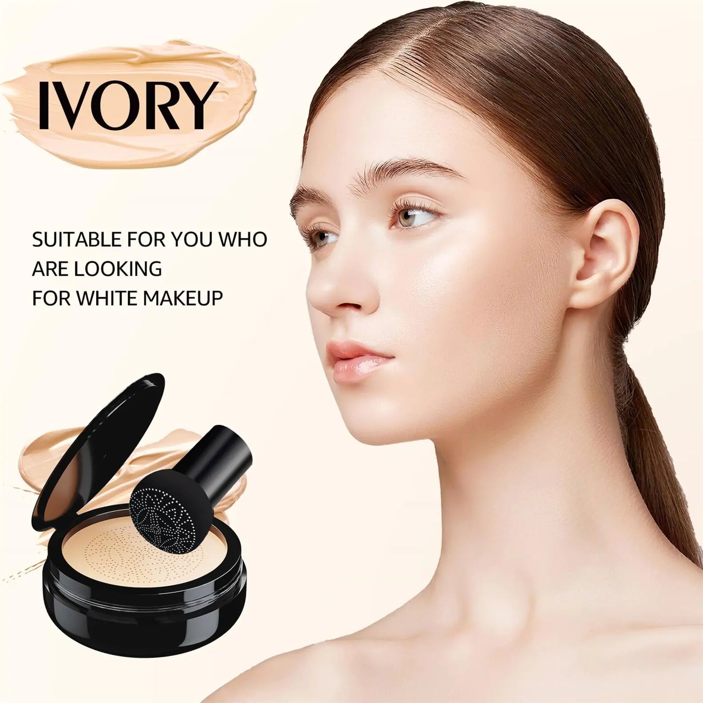 Moisturizing Mushroom Head CC Cream - Long-Lasting Foundation & Concealer for All Skin Types