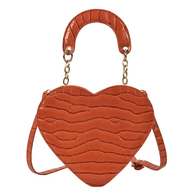 Charming Heart Design Handbag