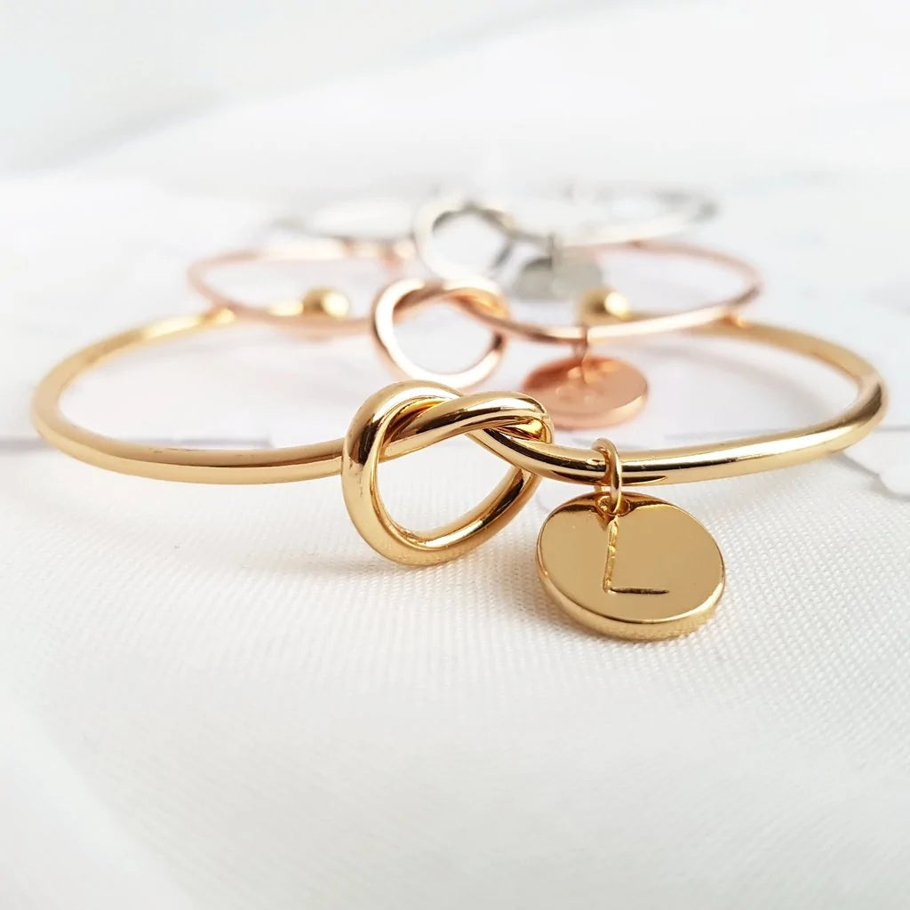Customized Tie The Knot Bracelet with Initials