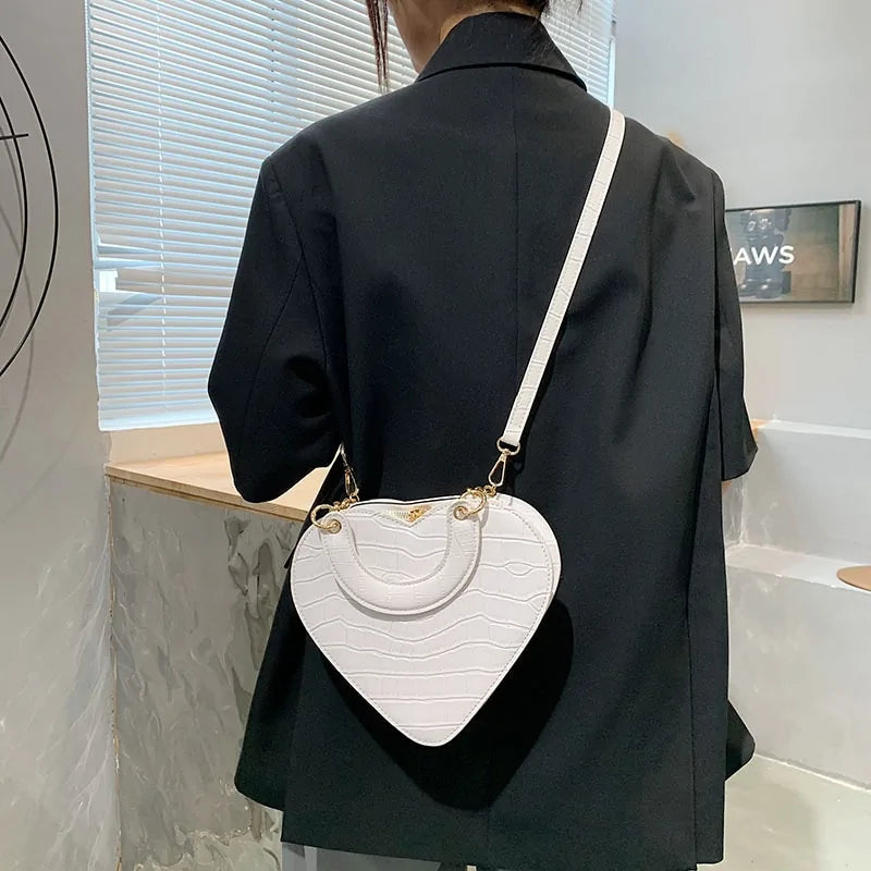Charming Heart Design Handbag
