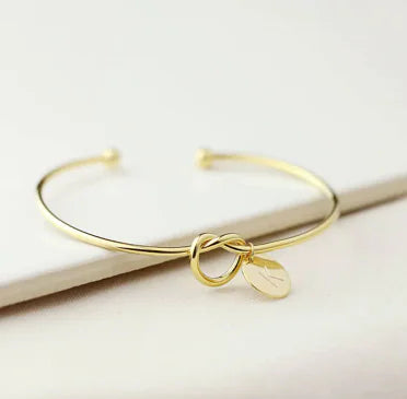 Customized Tie The Knot Bracelet with Initials