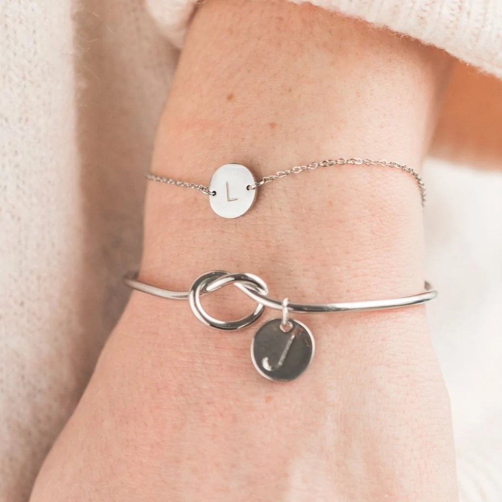 Customized Tie The Knot Bracelet with Initials
