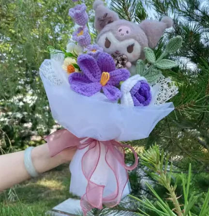 Sweet Doll and Flower Gift Arrangement