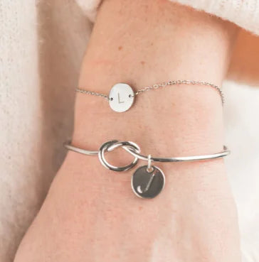 Customized Tie The Knot Bracelet with Initials