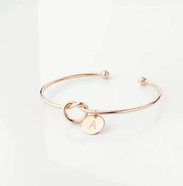 Customized Tie The Knot Bracelet with Initials