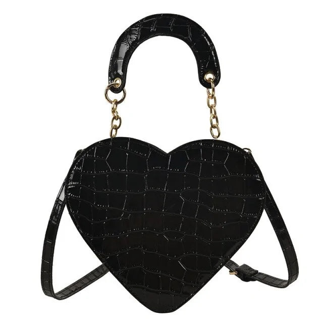Charming Heart Design Handbag