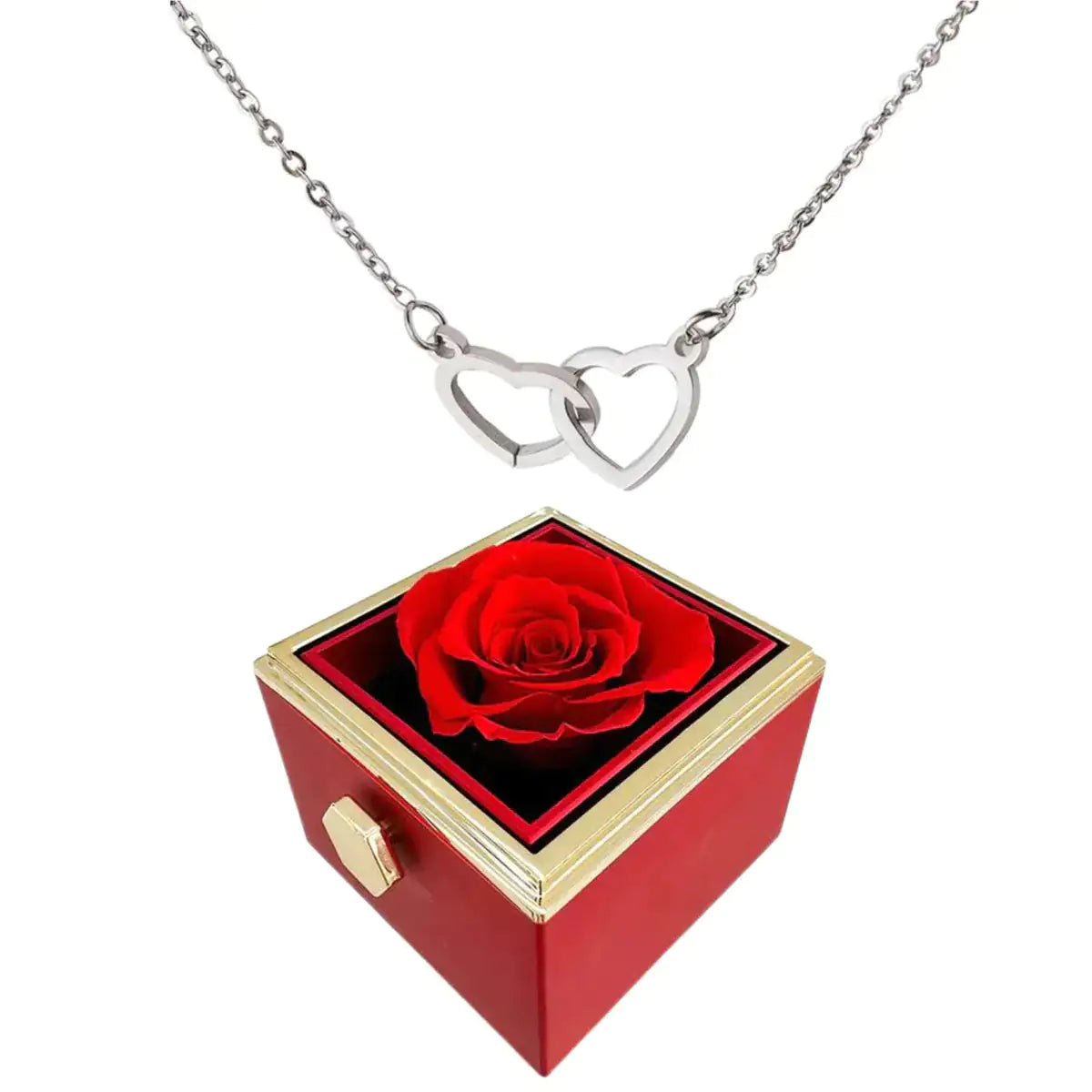 A Timeless Rose and Heart Pendant for Forever Love