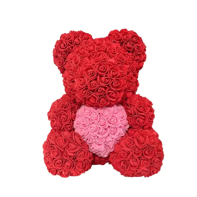 Rose Bear Heart Artificial Flower